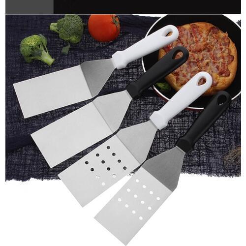 1PC Stainless Steel Fried Shovel Spatula Steak Pizza Grasping Cutters Spade Pastry Cook Tool Cake Server Kitchen Utensils KX 275