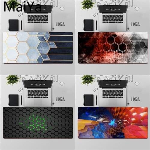 Maiya Top Quality Hexagon beautiful design Office Mice Gamer Soft Mouse Pad Free Shipping Large Mouse Pad Keyboards Mat