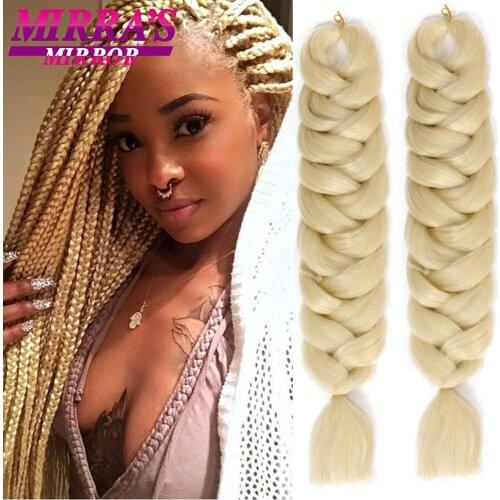 Mirra’s Mirror Blue Jumbo Hair Braids Green Synthetic Hair Extension For Braids Pink Crochet Braid Hair 82inches 165g/Pack