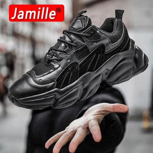 Sneakers for Men 2021 New Fashion White Platform Trend Mens Casual Shoes Comfortable Breathable Chunky Black Zapatillas Hombre