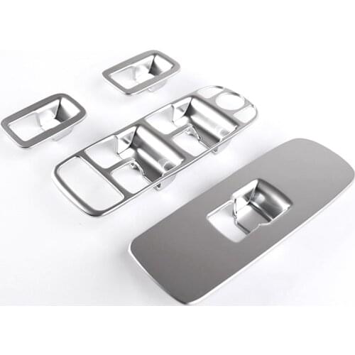 Window Button Panel Cover Sticker Set for Volvo XC90 XC60 S60 XC40 Car Window Switch Lifting Decorative Frame Car Accessories