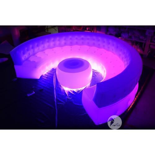 Outdoor Performance Trip Birthday Party Bar LED Inflatable Sofa