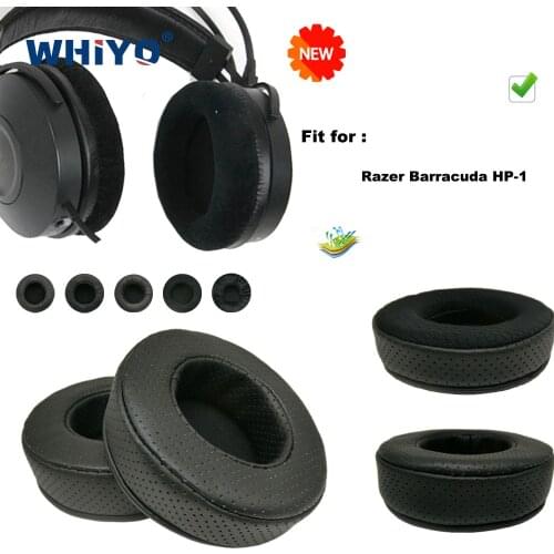 Replacement Ear Pads for Razer Barracuda HP-1 HP1 HP 1 Gaming Headset Parts Leather Cushion Velvet Earmuff Headset Sleeve Cover