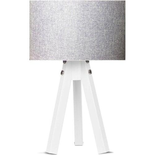 New Karino Deco 3 Legged Fabric Lampshade Lilac Hood White Feet Lampshade