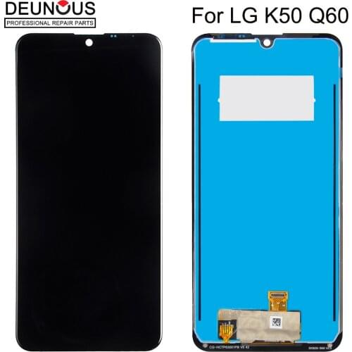 6.26" Original Screen For LG K50 Q60 K12 Max LCD Display Touch Panel Screen Digitizer Assembly With Frame Replacement