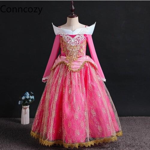 Princess Girl Dress Cosplay Costumes Kids Halloween Fancy Costume Children Carnival Party Clothes Summer Dress Up Girl Dress