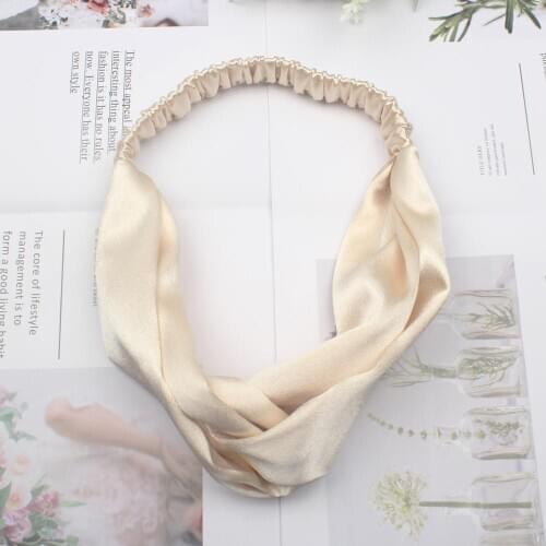 Cross Headband 2020 Make up Crystal Satin Retro Hair Accessories Turban Bandage Bandanas Hairband Headwrap Summer Headwear