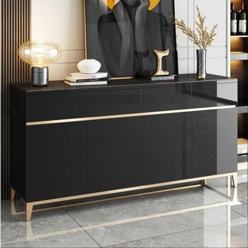 Meal cabinet modern simple solid wood cabinet living room against the wall locker home side cabinet