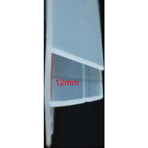 3 meters F shape glass shower door seal strip weatherstrip for 12mm thickness of glass