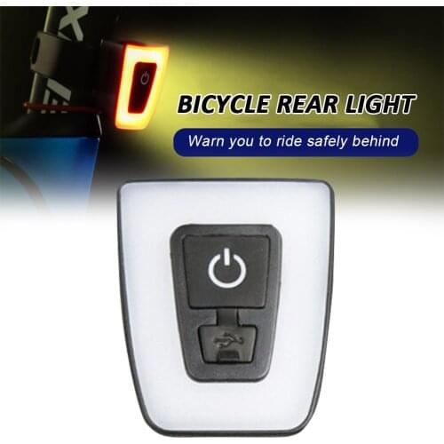 Bicycle Taillight USB Rechargeable Waterproof LED Bike Rear Light Safety Warning Bike Bicycle Light Helmet Backpack Lamp