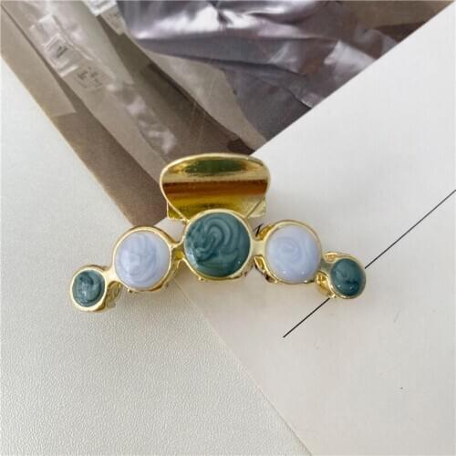 MISANANRYNE Women Girls Round Alloy Hair Claws Sweet Hair Holder Clips Headband Barrettes Hairpins Fashion Hair Accessories