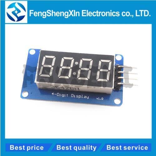 1pcs 4 Bits Digital LED Display Module For arduino 7 Segment 0.36Inch Clock RED Anode Tube Four Serial Driver Board Pack TM1637
