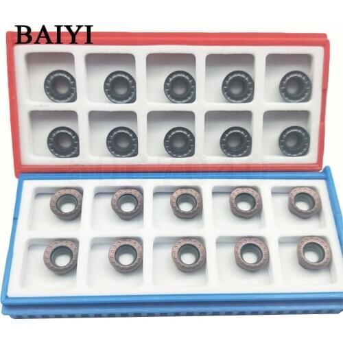 10pcs Carbide insert RPMT10T3MO E JS ZM25/PM ZM2125 internal milling turning lathe tool milling cutter CNC tools RPMT 10T3 lathe
