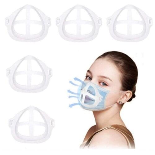 3PCS 3D Mouth Mask Inner Cushion Bracket Support Breathing Assist Help Food Grade Silicone Mask Holder Breathable Valve Adault