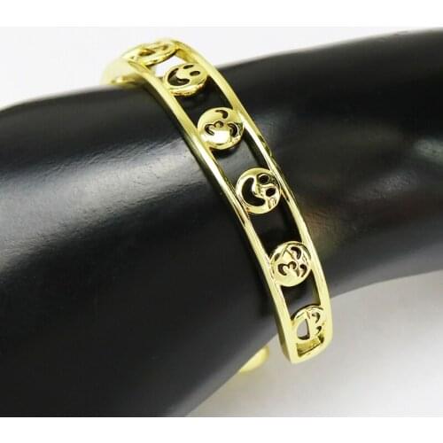 5Pcs Hollow Fashion Bangle open metal Bracelet Gold color bangle Women jewelry Women bangle 8452