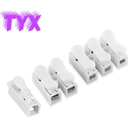 50PCS ZQ-1P ZQ-2P ZQ-3P Terminal Wire Spring Wire Connector LED Bar Light Connector Electrical Quick Connector Cable Clamp