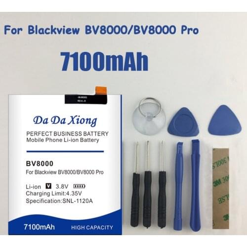 DaDaXiong High Capacity 6800mAh V636468P For Blackview BV8000 Battery Blackview BV8000 Pro Free tools as gift