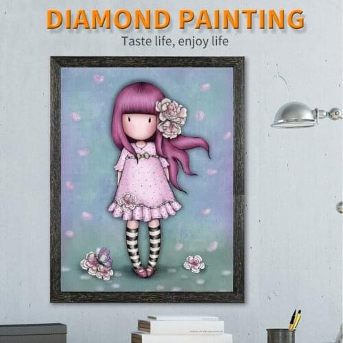5D DIY Diamond Painting Cute Girl Angel Embroidery Full Cross Stitch Mosaic Rhinestone Home Decor Handmade Gifts