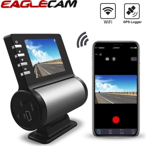 Eaglecam 1080P Full HD Car DVR Wifi Camera GPS Logger Parking Monitor 170 Degree Wide Angle Dash Cam Magnetic Holder Recorder