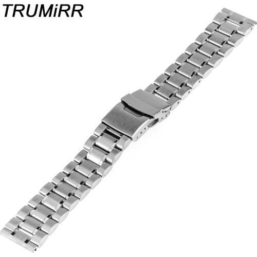 18mm Stainless Steel Watchband Safety Buckle Bracelet for Huawei Watch / Fit Honor S1 Wrist Band Strap + Link Removal Tool + Pin