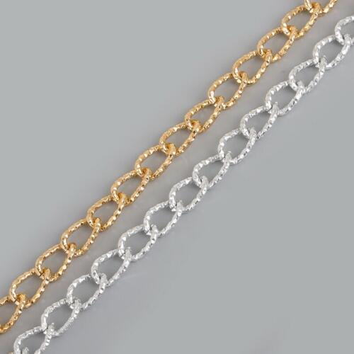 Fashion 3m 14x9mm Antique Silver Gold Plated Jewelry Metal Link Chain Aluminum Chain For DIY Making Bracelet Necklace Finding
