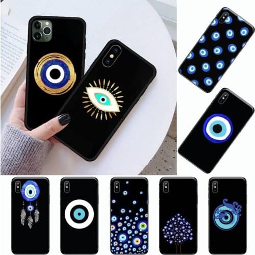 Bule Evil eye aesthetics Phone Case for iPhone 11 12 pro XS MAX 8 7 6 6S Plus X 5S SE 2020 XR