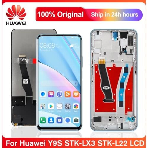 6.59'' Original Screen For Huawei Y9S STK-L21 LX3 L22 Lcd Display Touch Screen Digitizer With Frame For Huawei Y9 S