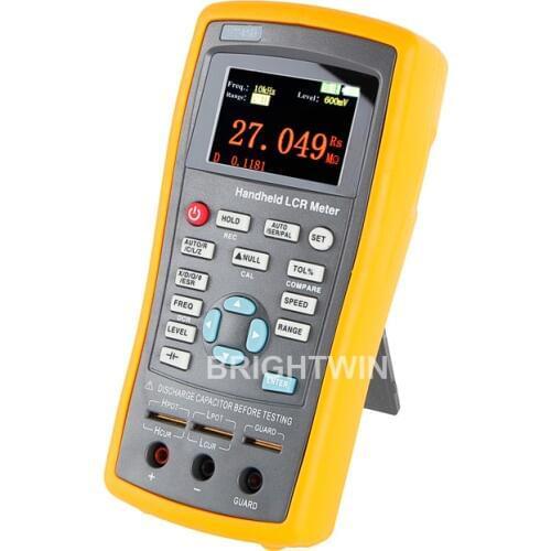 Digital LCR Meter 10KHz Testing Frequency Capacitance Inductance Resistance Meter Precision 1KHz 10KHz Handheld LCR Bridge Meter