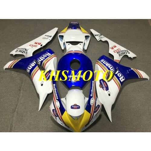 Injection Mold Fairing kit for CBR1000RR 06 07 CBR1000 CBR1000RR 2006 2007 ABS White blue Fairings set+gifts HB31