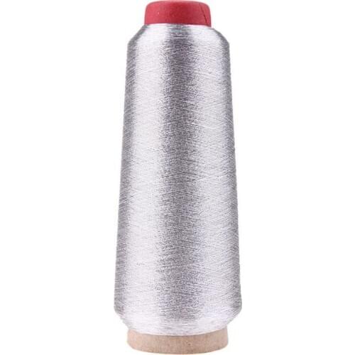 Computer Cross-stitch Embroidery Threads 3000M Sewing Thread Line Textile Metallic Yarn Woven Embroidery Line Silver