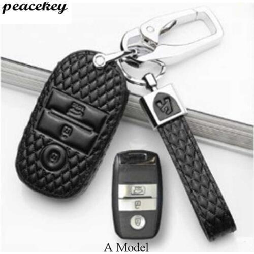 Leather Car Key Cover Case Keychain For Kia Ceed Rio Sportage R K3 K4 K5 Ceed Sorento Cerato Optima 2015 2016 2017 2018 Key Case