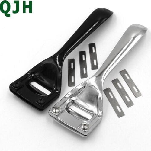 Leather Skiving Knife Edge Cutting Skiving Tools Edge Skiver Tool with 3pcs Blades For Thinning Leather Craft For