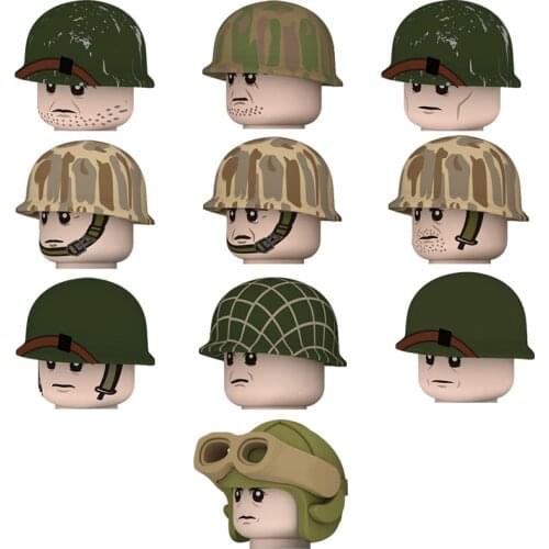 NEW WW2 Military Army Soldiers Figures Building Blocks Military Infantry US Marine Corps Weapon Guns Parts Mini Bricks Toys