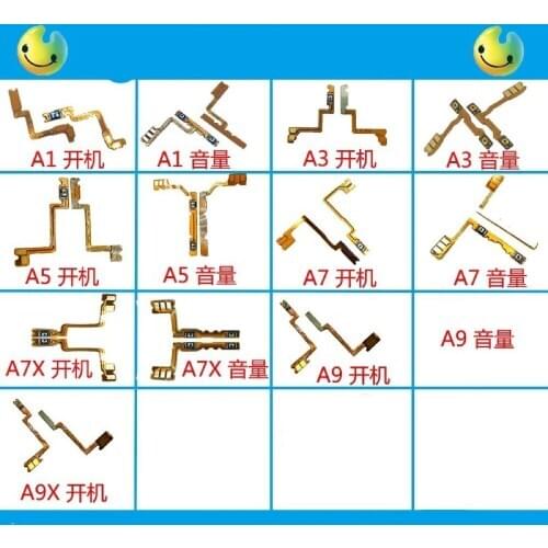 OPPO A1 A3 A5 A7 A7X A9X Power Volume Flex Cable Ring Silent Switch Inner Repair Part Connector Original Motherboard Smartphone