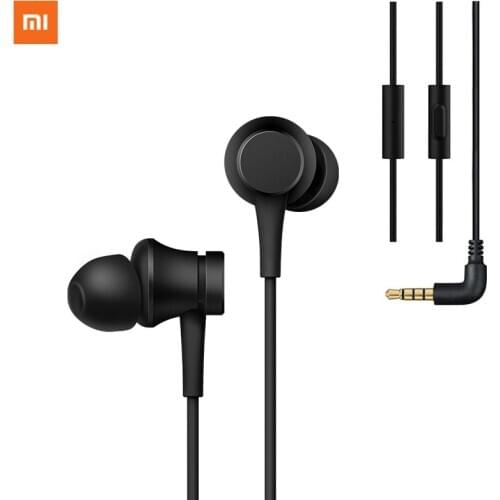 Original Xiaomi MI Wired Earphone 3.5mm In-Ear Earbuds Deep Bass Earphones Headphone With Mic For IPhone Samsung Huawei Headset