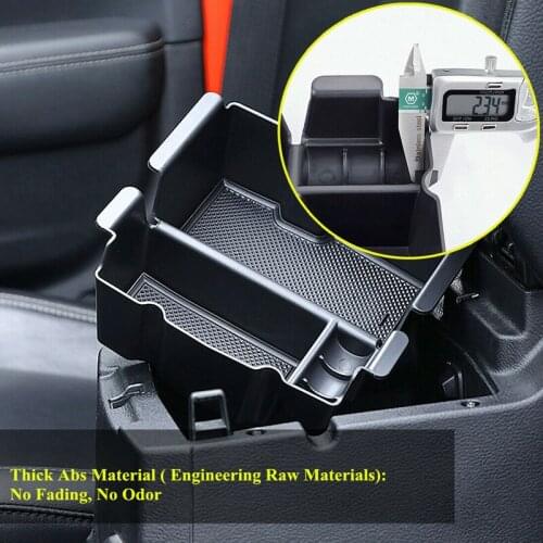 Center Console Organizer Tray for Jeep Wrangler JL 2018 2019 Armrest Storage Box Car Styling