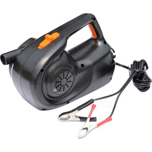 Portable 12V 100W Electric Inflatable Air Pump Car Rechargable Pump Swimming Pool Air Cushions Ball Auto Blower For Kayak Boat