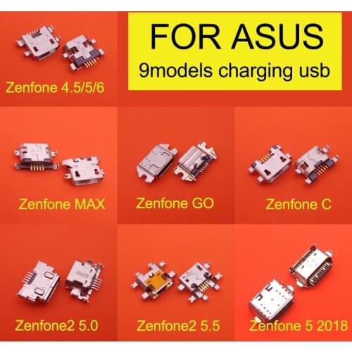 5pcs Micro mini USB Charging Charge jack socket Connector Dock plug Port for ASUS Zenfone 2/4/5/6/Go /C /max