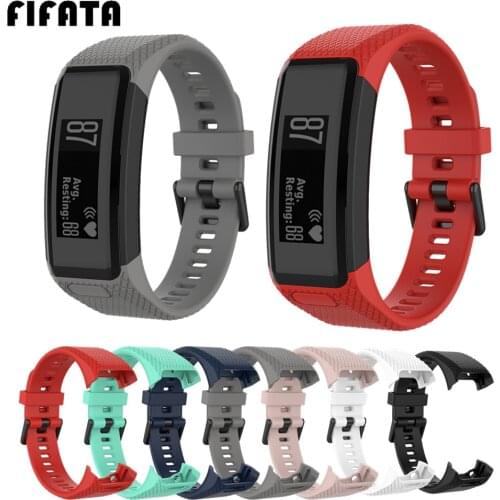 FIFATA Sport Silicone Band For Garmin Vivosmart HR Smart Watch Strap Replacement Bracelet For Vivo SmartHR Wristband Accessories