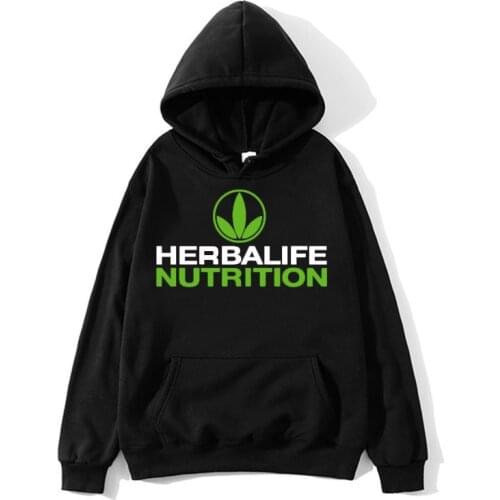 Herbalife nutrition Printed Hoodie Men Women Green Logo Herbalife Graphic Hoodie Sweatershirt
