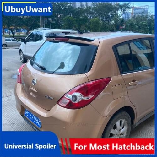 Rear Roof Spoiler For Nissan Tiida 2007-2011 ABS Car Tail Wing Decoration Universal Hatchback Spoiler For Nissan Qashqai Juke