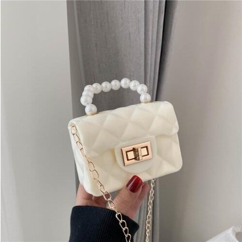 Chain Shoulder Bag Female 2021 Fashion Luxury Lovely Small Crossbody Bag Women Brand Design Jelly Mini Purse and Handbag