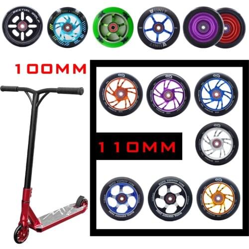 Free shipping scooter wheel 100*24 mm 2 pcs / lot bearings ABEC-9 110*24 MM