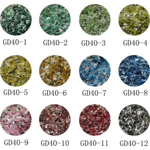 12Jars/lot Cute Marbleizing Effect Mix Glitter Nail Art Glitter Decoration GD40