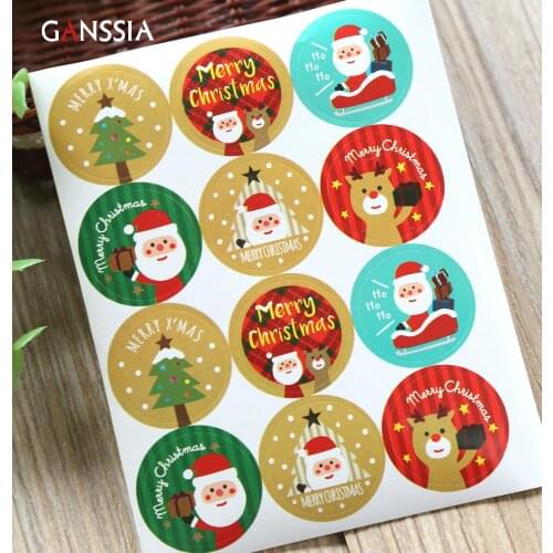 120pcs/lot New Christmas series Decoration seal stickers "MERRY CHRISTMAS" sticker for gift packaging(ss-394)