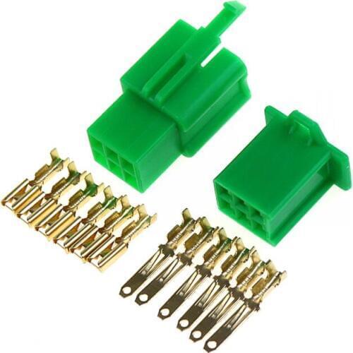 2.8mm 6pin Automotive 2.8 Electrical wire Connector Male Female cable terminal plug Kits Motorcycle ebike car