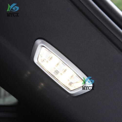 2PCS Car Rear Trunk Lighting Lamp Frame Cover Trim For Mercedes Benz GLC X205 2015-2017 ABS
