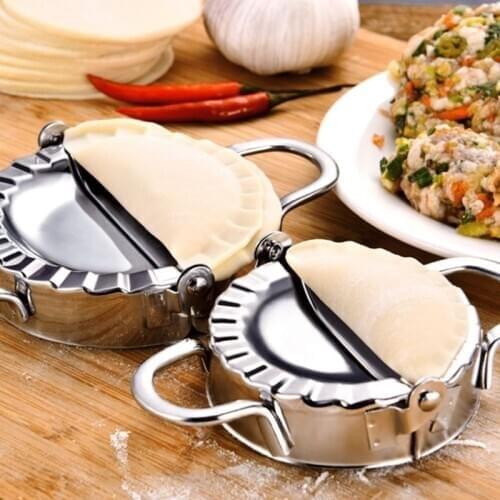3PCS Dumpling Maker and Cutter Stainless Steel Ravioli Skin Empanada Press Pie Mold Dough Pierogi Wrappers Mold Pastry Making To