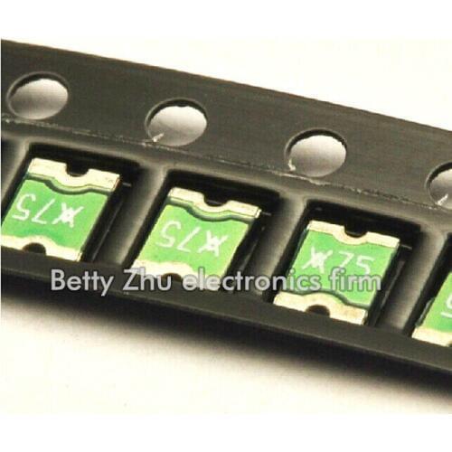50PCS/LOT 1210 SMD Resettable Fuses PPTC SMD075F 6V 0.75A