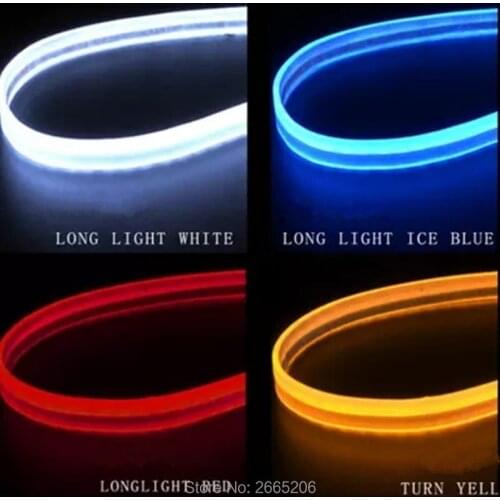 2PCS Car LED Ultrathin Daytime Running Light Signal Light stickers for Lada kalina granta priora niva largus samara accessories